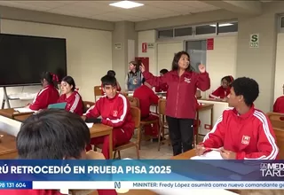Perú retrocede a niveles de hace una década en la prueba PISA 2025