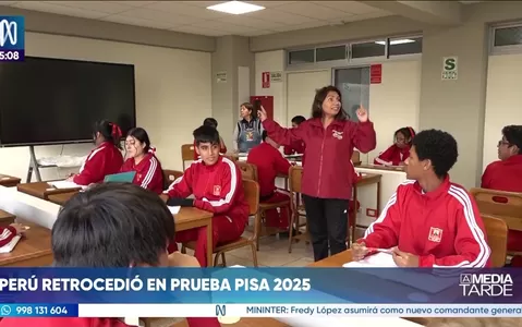 Perú retrocede a niveles de hace una década en prueba PISA 2025