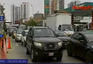 Perú vs. Colombia: caos vehicular en vías hacia el Estadio Nacional