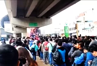 Perú vs. Colombia: estación Arriola del Metro de Lima luce abarrotada