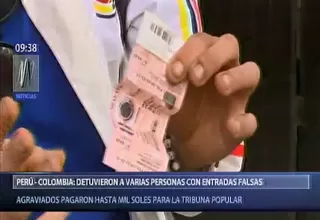 Perú vs. Colombia: intervinieron a revendedores de entradas falsas y robadas