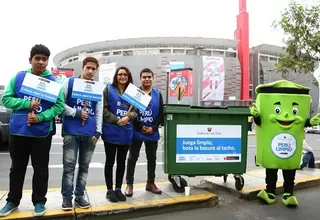 Perú vs. Colombia: voluntarios orientarán sobre arrojo de basura en contenedores