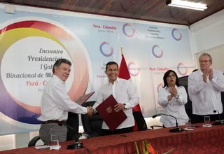 Perú y Colombia firmaron convenios tras reunión de mandatarios y ministros en Iquitos