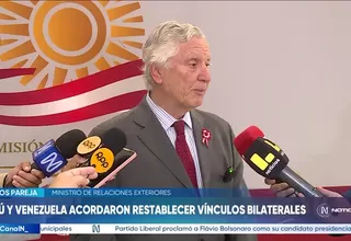 Perú y Venezuela acuerdan reanudar relaciones consulares