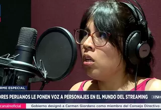 Peruanos ponen voz a personajes en el mundo del streaming