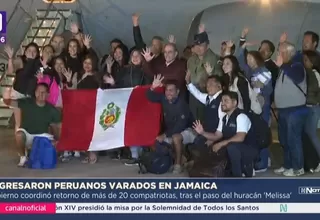 Peruanos repatriados tras huracán en Jamaica