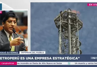 Petroperú es estratégica para la soberanía nacional, afirma el defensor del Pueblo