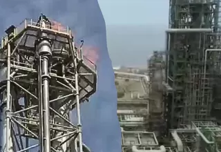 Petroperú: un herido tras incendio en Refinería Talara en Piura