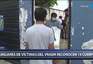 Pichari: Familiares de personas asesinadas en el Vraem reconocieron a 14 cuerpos