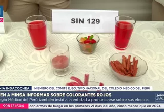 Piden al Ministerio de Salud informar sobre el colorante rojo