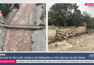 Piden declarar en emergencia a Chosica por crecida del río Rímac