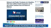 Solicitan que listado de reuniones del presidente en casa de Breña sea público - Noticias de operacion-del-corazon