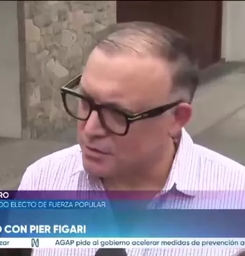 Pier Figari afirma que Fuerza Popular aún no define candidaturas para la Mesa Directiva del Congreso