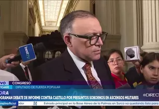 Pier Figari defiende archivo de interpelación contra José Antonio Chang