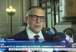 Pier Figari sobre facultades: “No se ha roto el equilibrio de poderes, lo que ha sucedido es que han existido algunos consensos"