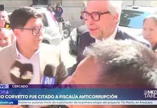 Piero Corvetto asistió a Fiscalía anticorrupción tras renunciar