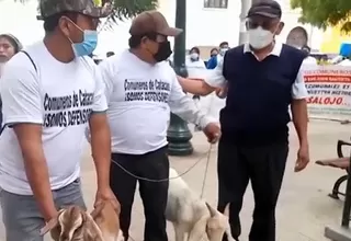 Piura: comuneros protestan por orden de desalojo de terrenos que ocupan