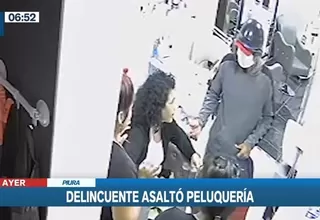 Piura: Delincuente armado asaltó a trabajadoras y clientas de peluquería