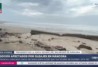 Piura: Malecón de Máncora luce destruido tras oleaje anómalo