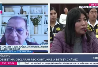 PJ desestima declarar reo contumaz a Betssy Chávez