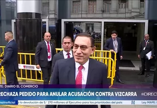 Poder Judicial rechaza pedido de Martín Vizcarra para anular acusación por caso Richard Swing