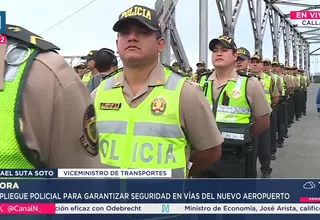 Plan de seguridad para el nuevo acceso al aeropuerto Jorge Chávez