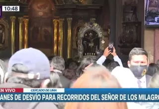 [VIDEO] Planes de desvío para recorridos del Señor de los Milagros