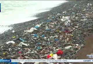 Playas de Miraflores amanecen cubiertas de basura