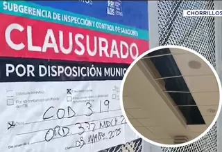 Plaza Lima Sur es clausurado tras sismo que desprendió estructuras