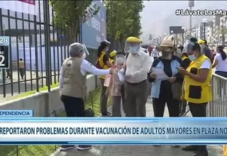 Plaza Norte: Adultos mayores tuvieron inconvenientes para vacunarse por tener dirección en regiones 