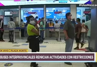 Plaza Norte: Decenas de personas llegaron al terminal terrestre 