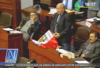 Pleno del Congreso se suspendió tras incidente originado por el legislador Dammert