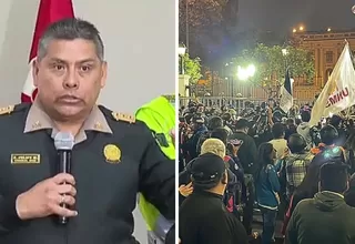PNP asegura que se identificó a grupo violento en protestas