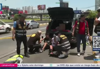 PNP captura a tres presuntos ladrones de autopartes en Vía Expresa