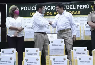 PNP decomisa más de once toneladas de droga en lo que va del año