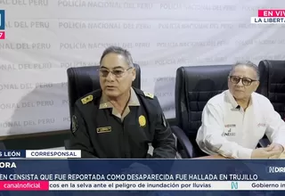 PNP descarta secuestro de censista desaparecida en La Libertad