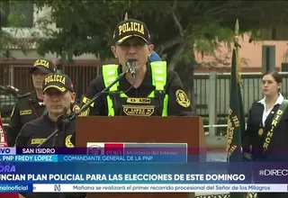 PNP desplegará más de 57 mil efectivos para garantizar seguridad durante elecciones del 4 de octubre