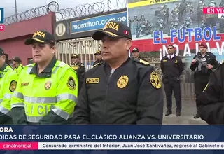 PNP despliega 1600 agentes para clásico Universitario vs. Alianza