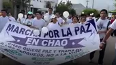 La Libertad: Pobladores realizan Marcha por la Paz en el distrito de Chao - Noticias de marcha-paz