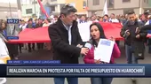 Pobladores de Huarochirí protestan por falta de presupuesto  - Noticias de huarochiri