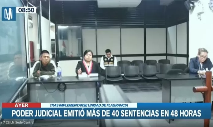 Poder Judicial emitió más de 40 sentencias en 48 horas | Canal N