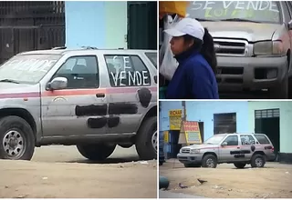 Policía aseguró que camioneta en venta en Barrios Altos ya no es un patrullero