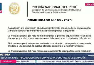 Policía brinda seguridad a ambas fiscales del Ministerio Público