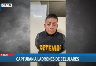 Policía capturó a delincuentes que robaban en paraderos