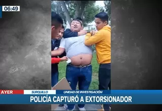 Policía capturó a extorsionador cuando cobraba dinero a empresario