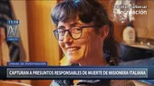 Policía capturó a presuntos responsables de muerte de misionera italiana - Noticias de chimbote
