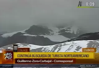 Policía continúa búsqueda de turista estadounidense en el Cusco