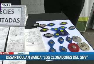 Policía desarticuló banda 'Los clonadores del GNV"