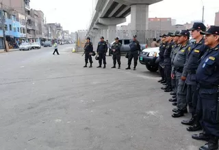 Policía entregó avenida Aviación liberada de ambulantes a la MML