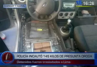 Policía incautó 145 kilos de presunta droga
